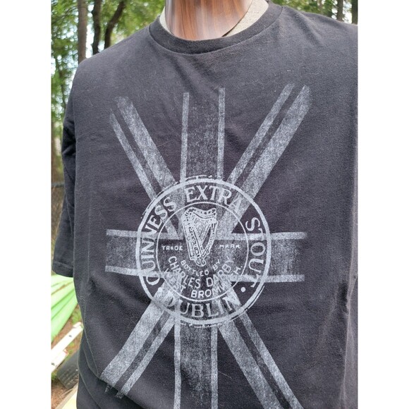 Guinness Extra Stout, Dublin Ireland, black T-Shirt XL/ 2X, original Guinness - Picture 3 of 12